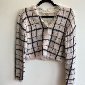 Urban outfitters checkered button down sweater